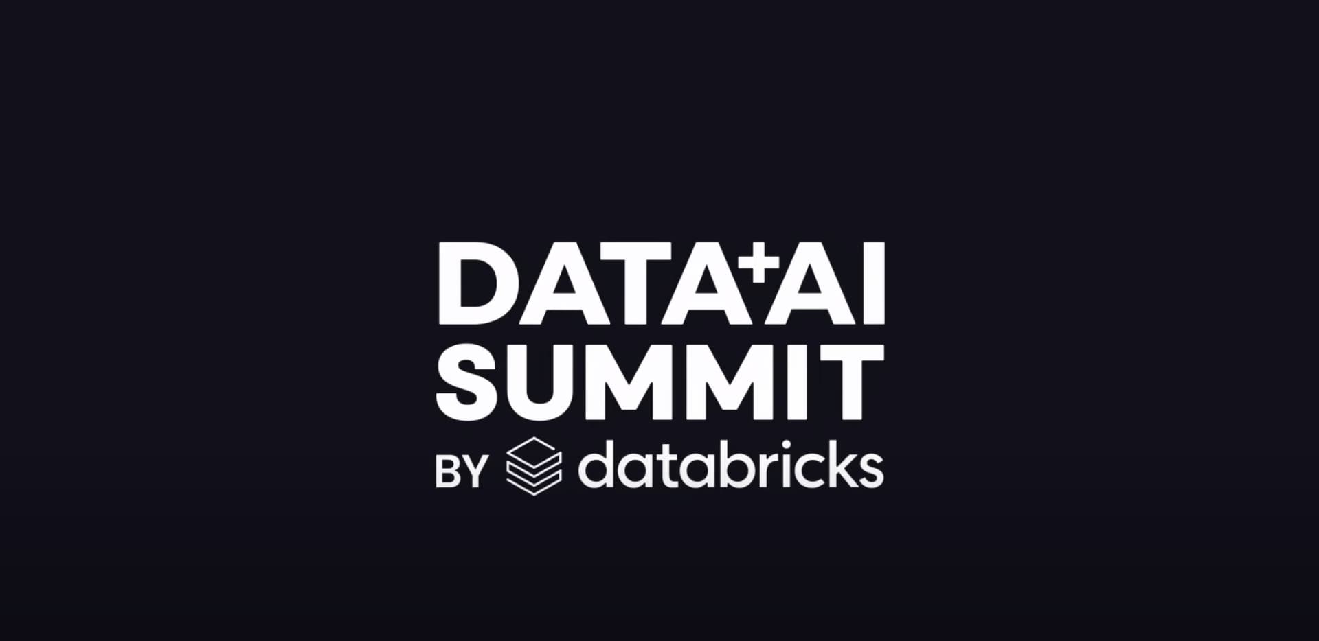 Styled image of the words 'Data + AI Summit by Databricks'